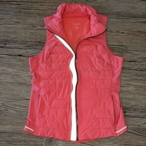 Tangerine puffer vest